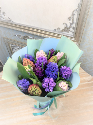 Букет из гиацинтов № 1-15шт